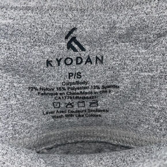 Kyodan Womens Heather Mid Rise Pocket Pull-on Ankle Leggings Gray Small - Picture 6 of 11